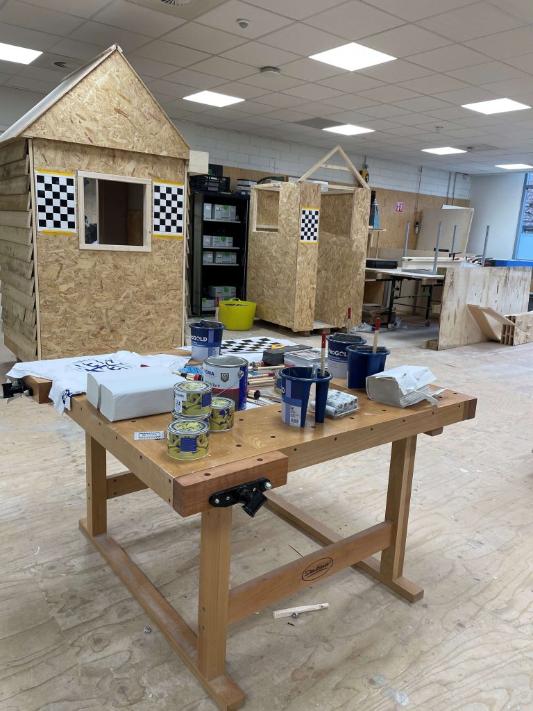 Schilderen tijdens Techniek