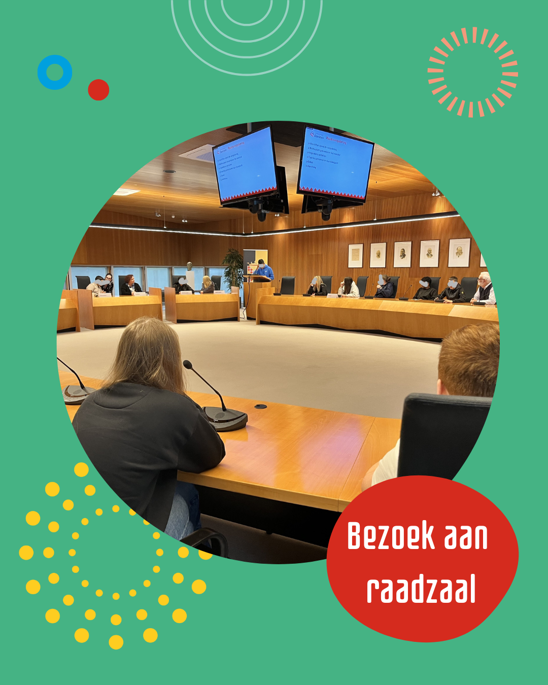 Bezoek aan de raadzaal