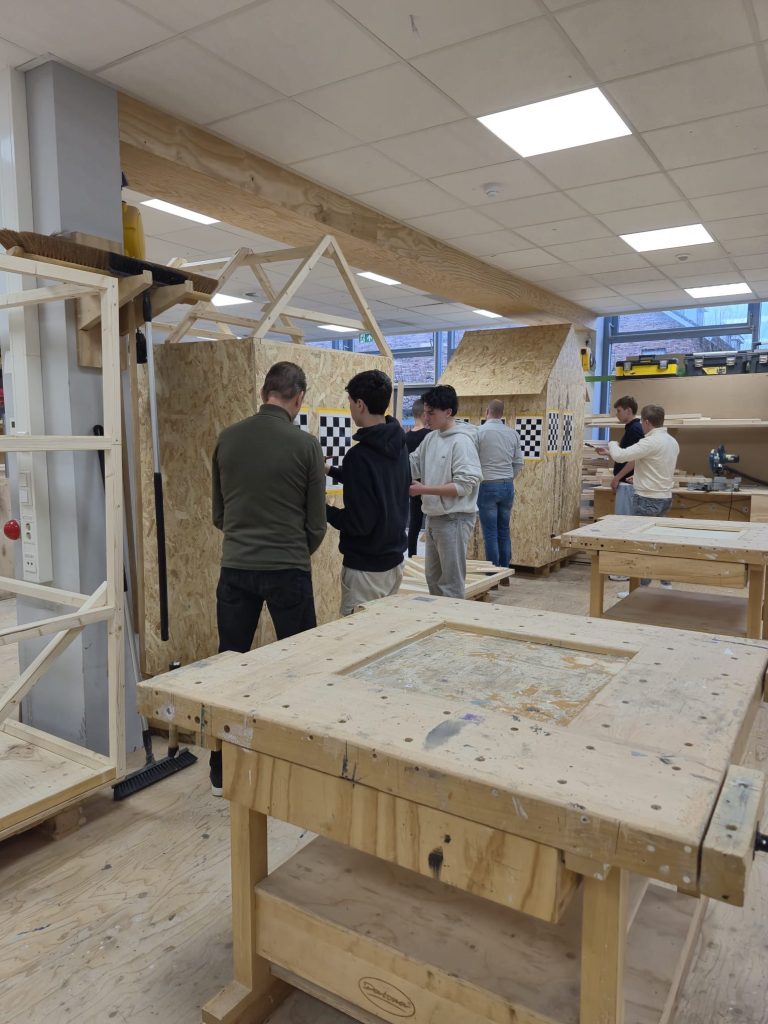 Leren schilderen tijdens techniek