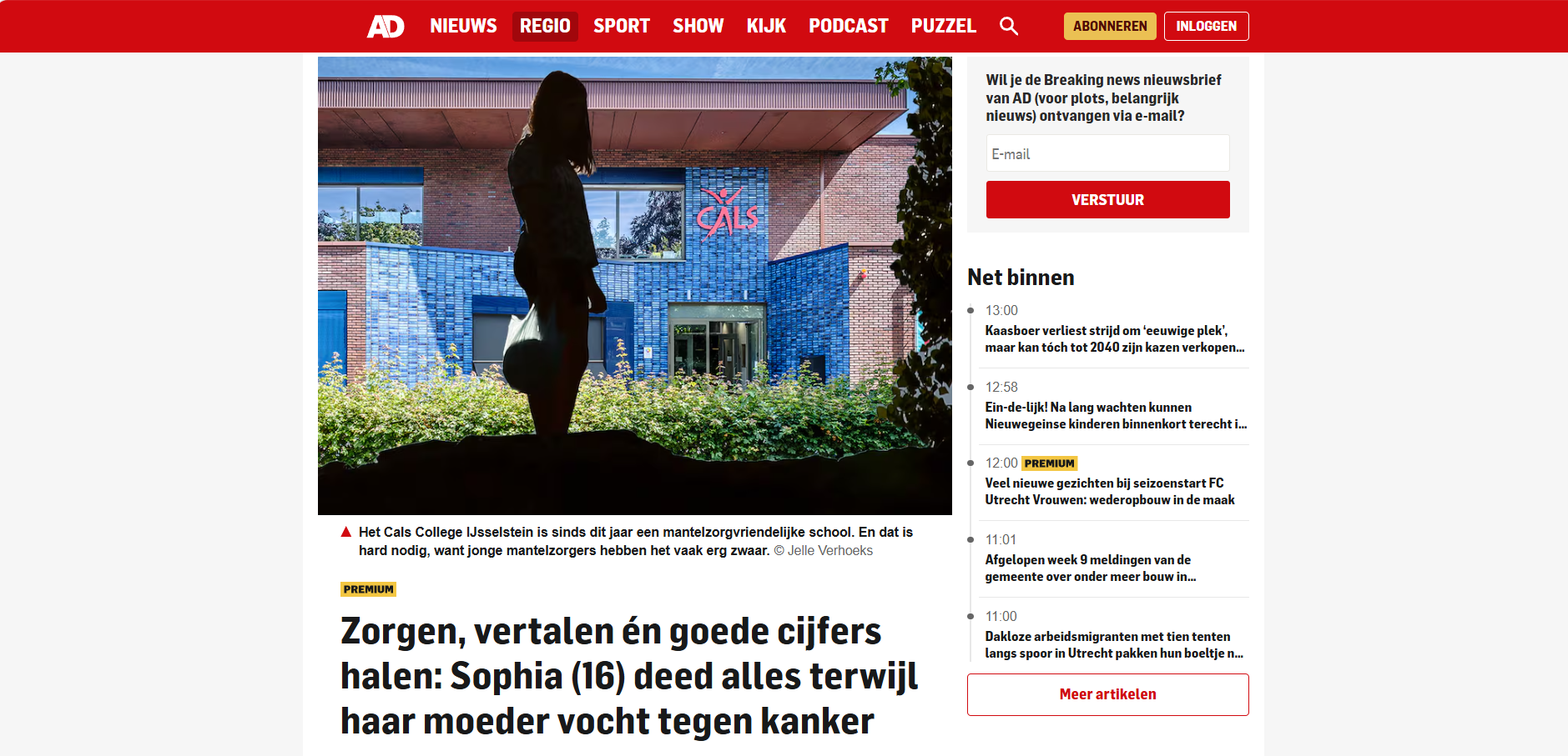 AD Utrecht: mantelzorg