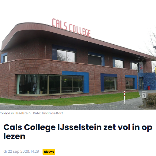 Cals zet vol in op lezen – Zenderstreek